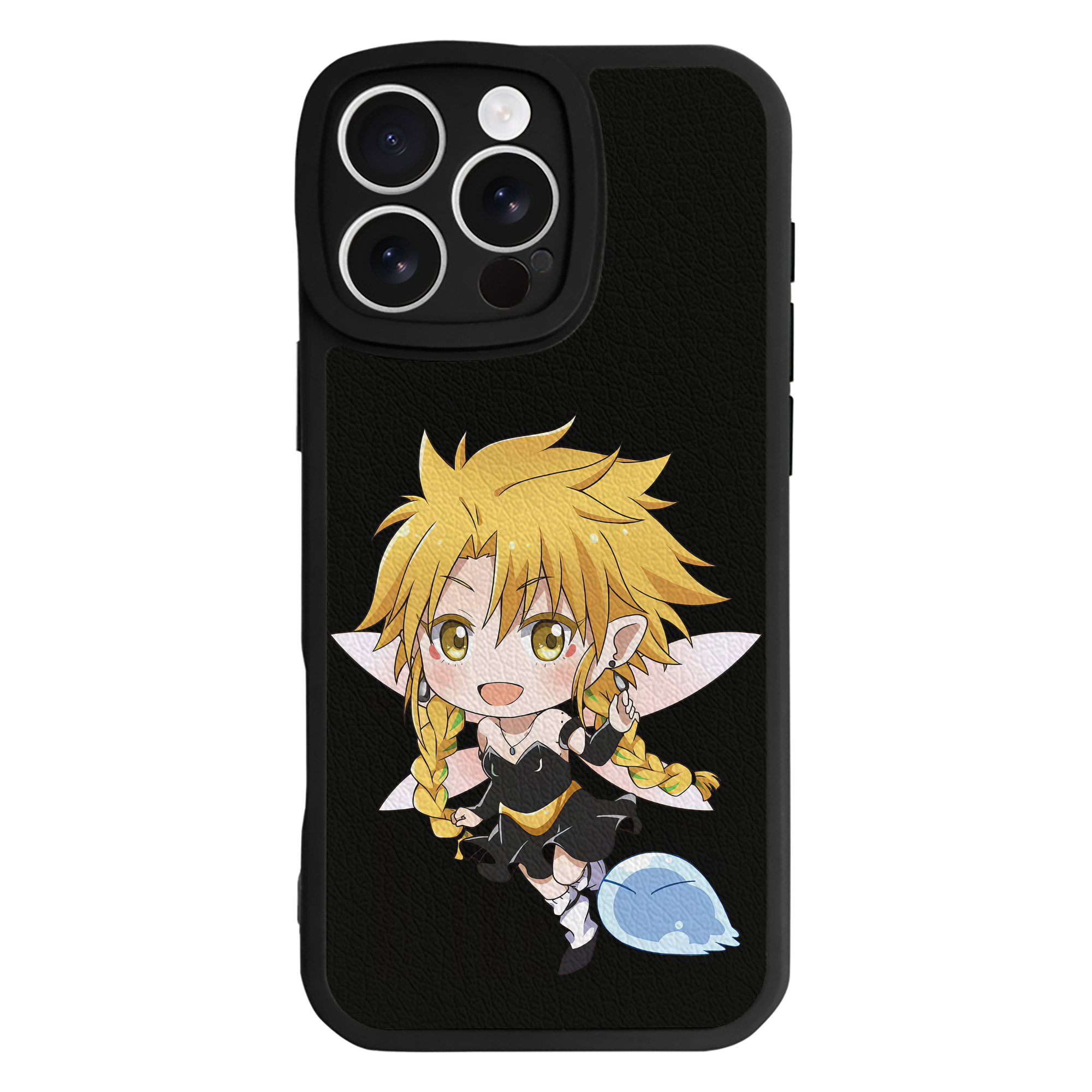 （画像用） 転スラ Regarding Reincarnated to Slime 【iPhone 16シリーズ対応】シリコンスマホケース（レザー調） 材質：シリコン